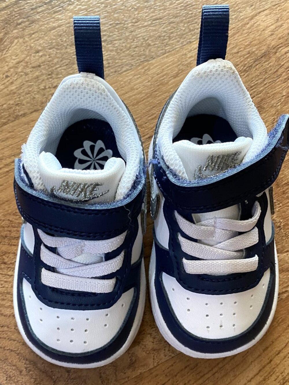 NIKE Blue/White Easy On Sneaker Shoes-Infant/Toddler SZ 3